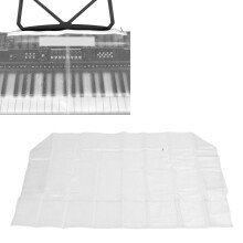 Copertura trasparente per tastiera di pianoforte in PEVA, con apertura ampia, per 88 tasti, lavabile