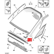 For  C4 Fit for  B78 Foam Windshield Wiper Sponge (9676168880 L)