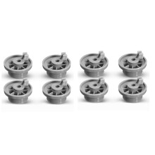 8X Dishwasher Lower Bottom Basket Wheels Compatible for Neff & 165314 Dishwasher Spare Parts Lower Rollers