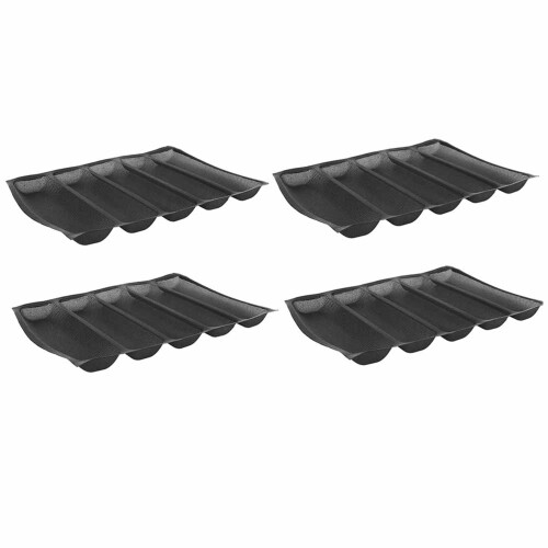4X Silicone 5 Indents Reusable Silform/Bread Mould Baking Form Food Grade