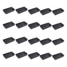 20 Peças de Forma Retangular Antiaderente para Bolo,  Forma para Torta,  Forma para Torta, Fundo Removível, Forma Antiaderente para Quiche,