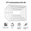 5x Carbon steel Geometry Cutting Dies Stencil Scrapbooking Embossing DIY Card Decor Silver Rectangular-tag-shaped 3