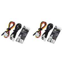2X Enkele 12V 0,8A  PWM 2-3 Draad Ventilator Temperatuurregeling Snelheidsregelaar Chassis Computer Ruisonderdrukkingsmodule