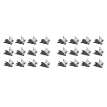 24 Stuks Commerciële Vriezer Plank Clips Roestvrijstalen Koelkast Plank Ondersteuning Klem Beugel Planken Onderdelen