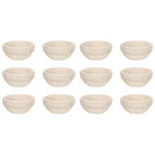 12pcs 5Inch Banneton Bread Proofing Basket Round Dough Sourdough Proofing Dough Proofing Bowls with Removable Liner