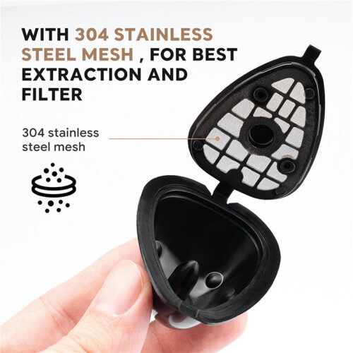 2X 2In1 Coffee Capsule Pod for  ST 9662.62 Machine Refillable Filter Pod Replacement Coffee Capsule and Tea-B 1