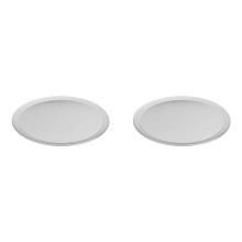 2szt. 10-Calowa Aluminiowa Blacha do Pieczenia Pizzy z Szerokim Brzegiem - Trwała, Lekka, Idealna do Pieczenia
