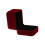 Classic Velvet Engagement Ring Box (Dark Red) 6