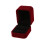 Classic Velvet Engagement Ring Box (Dark Red) 8