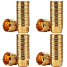 200Pcs Aluminum Foil Cupcake Cups Disposable Muffin Liners Baking Cups Aluminum Cupcake Tip Pan Ramekin Holders Gold