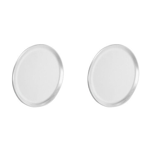2X Bandeja/Bandeja para Pizza, Borda Estreita, Alumínio, 12 Polegadas