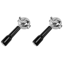 2X Portafilter Sem Fundo Do Suporte Do Filtro da Máquina de Café de Aço Inoxidável de 58Mm para um Boca Dobro E61 Expobar