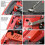 Shrouds Kit Panel Plate Engine Bay with Hardware for  WRX & STi 2015-2020, Red 3
