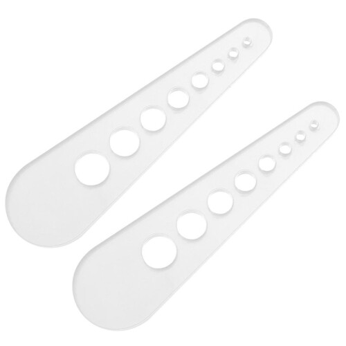 2PCS Leaf Stripper, 8 Holes Acrylic Kitchen Leaf Stripping Tool, Kitchen Gadgets Vanilla Stripper