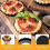 20X Assadeira para Tortas, Assadeiras para Tortas de 4 Polegadas, Forma Antiaderente Removível de Fundo Solto em Aço Carbono 4 Polegadas, Forma para 7