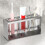 Countertop Cutlery Drying Holder Cutlery Drainer Tableware Holder Box Tabletop Separated Fork Chopstick Storage Grey 5