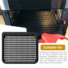 2X Cooking Tray Replacement, Mesh Cooking Rack Air Fryer Accessories for Instant ,Chefman and Other Air Fryer Oven