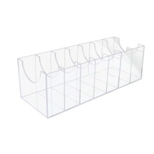 Gürtel-Organizer, Acryl-Gürtelaufbewahrungshalter für Schrank, 7 Fächer, Vitrine für Krawatte und Fliege