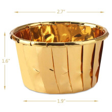 200 Pièces Séries Feuille D'Aluminium Cupcake Cups Jetable Doublures de Muffins Caissettes Panière en Aluminium de Petit Gâteau Porte-Ramequins