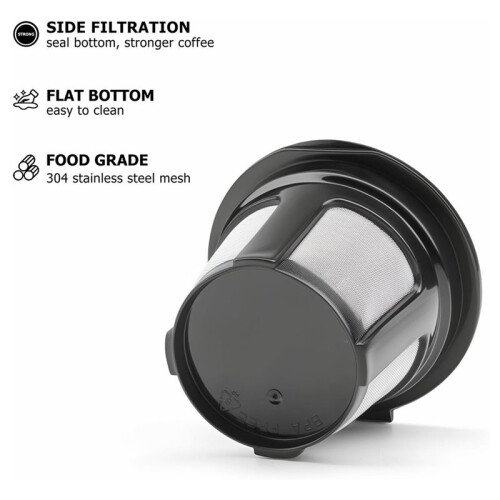 Tazze K Riutilizzabili per K , K Elite, K Classic, K Compact, K Latte, K Select e Tutte Le Macchine da Caffè 2.0 e 1.0, 4 Pezzi 2