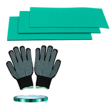 Sublimatie Tuimelaars Wrap Set voor Mok Pers Accessoires,3 Dikte Siliconen Mok Tumbler Wrap Sublimatie Blanks (Groen)