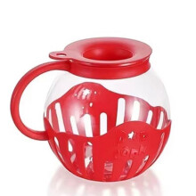 Microwave Popcorn Maker Bucket Microwave Bowl Machine Safe Silicone Lid Popcorn Maker