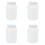 4X Laboratory Chemical Storage Case White Plastic Widemouth Bottle 500ML 1