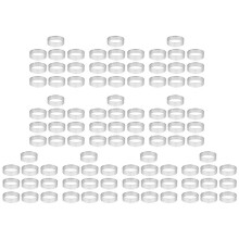 100Pcs 4.5cm Round Stainless Perforated Seamless Tart Ring Quiche Ring Tart Pan Pie Tart Ring with Hole Tart Shell Ring