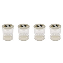 4X Pickles Jar Trocken- und Nass Spender Pickles und Oliven Sanduhr Glas BehäLter für Hause KüChen Trenner Organizer