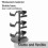 Gamepad Controller and Earphone Hanger -3-Layer Rotating Controller Storage Stand for  ONE, PS4, PS5, Sw 1