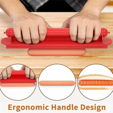 Herramienta para Cortar Perritos Calientes Cortador de Perritos Calientes para Barbacoa Utensilios de Cocina Accesorios para Barbacoa Rojo