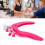 Acrylic Nail Clippers Sizer, Rose Red 6.1x3.5in 10