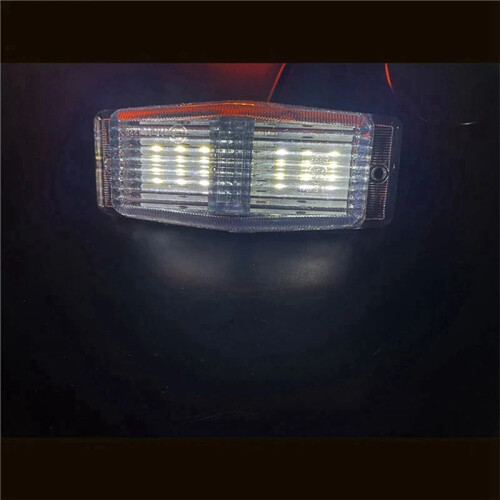 4Pcs LED  Lights Front Double Burner Indicator LampFor     Truck Lorry Front Grill Light A 2