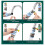 4 Pcs Six-Layer -Proof Universal Removable and Washable Kitchen Extended Rotatable Faucet Filter 5