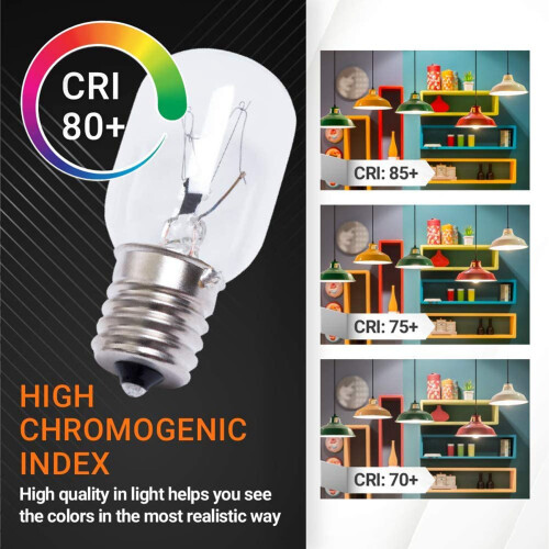 Ampoule Micro-Ondes 40W E17 125V Pièce de Rechange Paquet de 6
