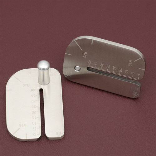 2pcs Stainless Steel Leather Pulling Board Practical Cutting Ruler Tool Leather Cut Pricking Iron Auxiliary Accessories 2