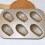 6 Pack Madeleine Mold Cake Pan, Non-Stick Heavy Duty Shell Madeline Bakeware for Oven Baking (Gold) 4