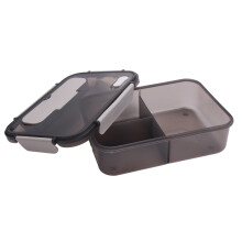2X Lunch Box, 1500Ml Bento Box, Food Container with 3 Compartments and Cutlery Set,Microwave and Meal Prep Containers