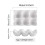 Kitchen Supplies Egg Tray Egg Rack Household Ceramic Tableware Supplies Egg Tray Egg Tray White 6