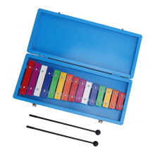 15 Noten Aluminium-Xylophon Spielzeug für Kinder ab 3 Jahren, Bunte Klänge