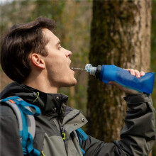 3 Stücke 500 Ml Wasser Filter Flasche Wasser Filter Stroh Weiche Faltbare Draussen Gefilterte Wasser Tasche für Sport Camping Wandern Radfahren