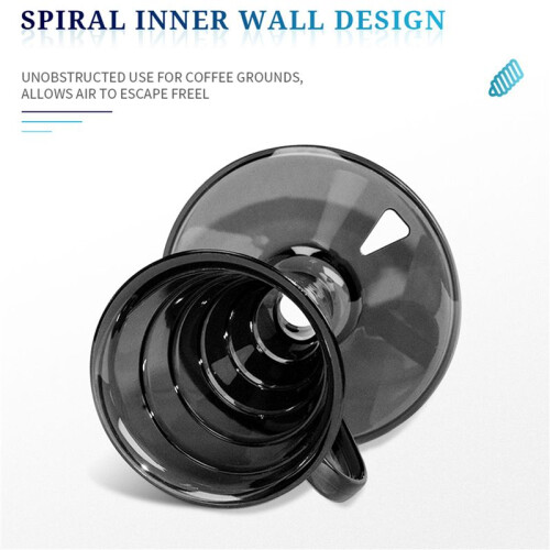 2X Conical 30 Single Coffee Dripper,1-2Cups Hand Brew Coffee Filter Cup V30 Funnel Drip Filter Cup Coffeeware Tools A