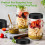 Jar Lids Plastic Storage Caps with Rubber Seal Replacement Plastic Lids for Jars Canning Jars and More,86 mm 10