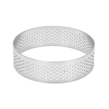 50 Pièces Anneaux de Circulaires avec Trous en Acier Inoxydable Aux Fruits Quiches Gâteau Mousse Moule Cuisine Cuisson Moule 7 cm
