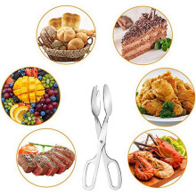 2 Pacotes de PinçAs de Buffet, PinçAs de Salada de AçO InoxidáVel, Cozinha DoméStica, Bolo, Festa, Churrasco, Frutos Do Mar, Fritos