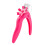 Adjustable Acrylic Nail Clippers with Sizer 155x89mm Rose Red 2