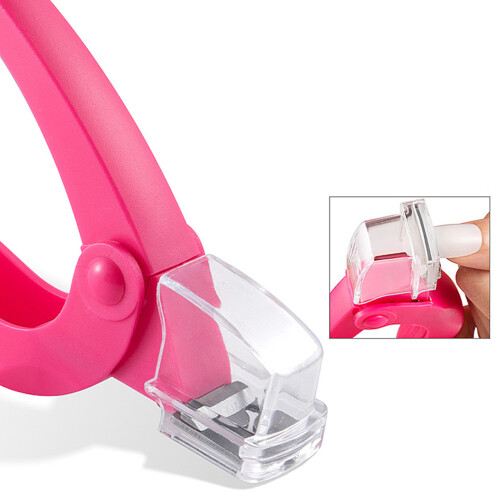 Acrylic Nail Clippers Sizer, Rose Red 6.1x3.5in 2