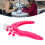 Adjustable Acrylic Nail Clippers with Sizer 155x89mm Rose Red 6