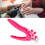 Acrylic Nail Clippers Sizer, Rose Red 6.1x3.5in 7