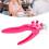 Acrylic Nail Clippers Sizer, Rose Red 6.1x3.5in 9